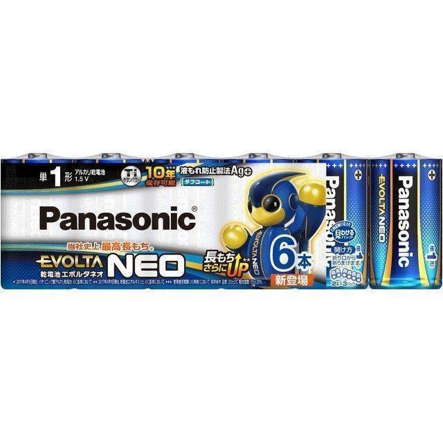 パナソニック エボルタNEO 単1形アルカリ乾電池 6本パック LR20NJ/6SW EVOLTA パナソニック 乾電池 エボルタネオ 単1形 6本パック LR20NJ/6SW