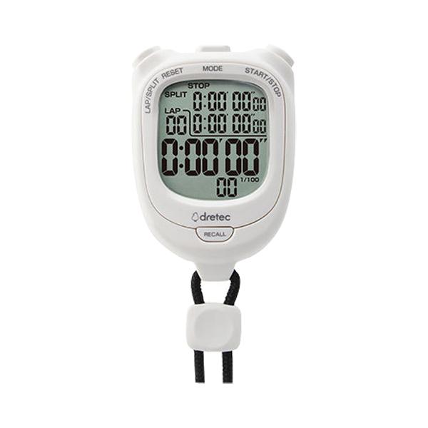 ドリテック ストップウォッチ タイマー 消音 ラップタイム スプリット