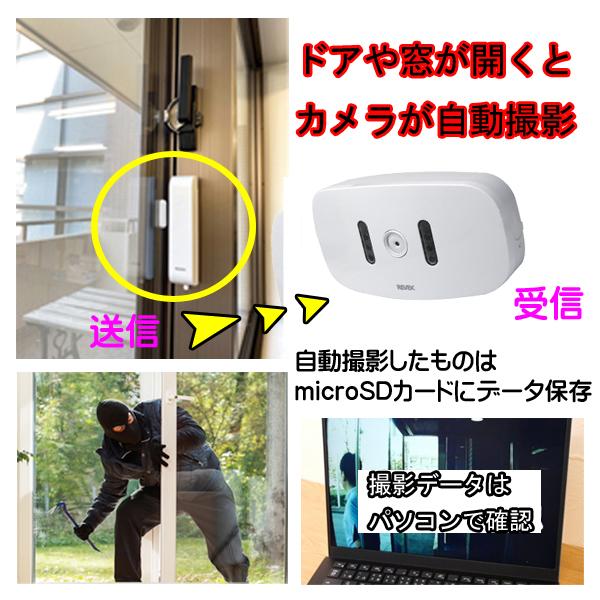 リーベックス ドア・窓センサー XP30A 受撮影カメラ XP1000 revex 防犯