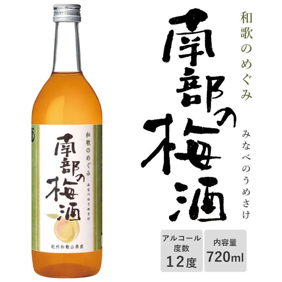 梅酒 720ml 10% 12本 梅酒 和歌のめぐみ 南部の梅酒 720ml 世界一統 和歌山 アルコール度