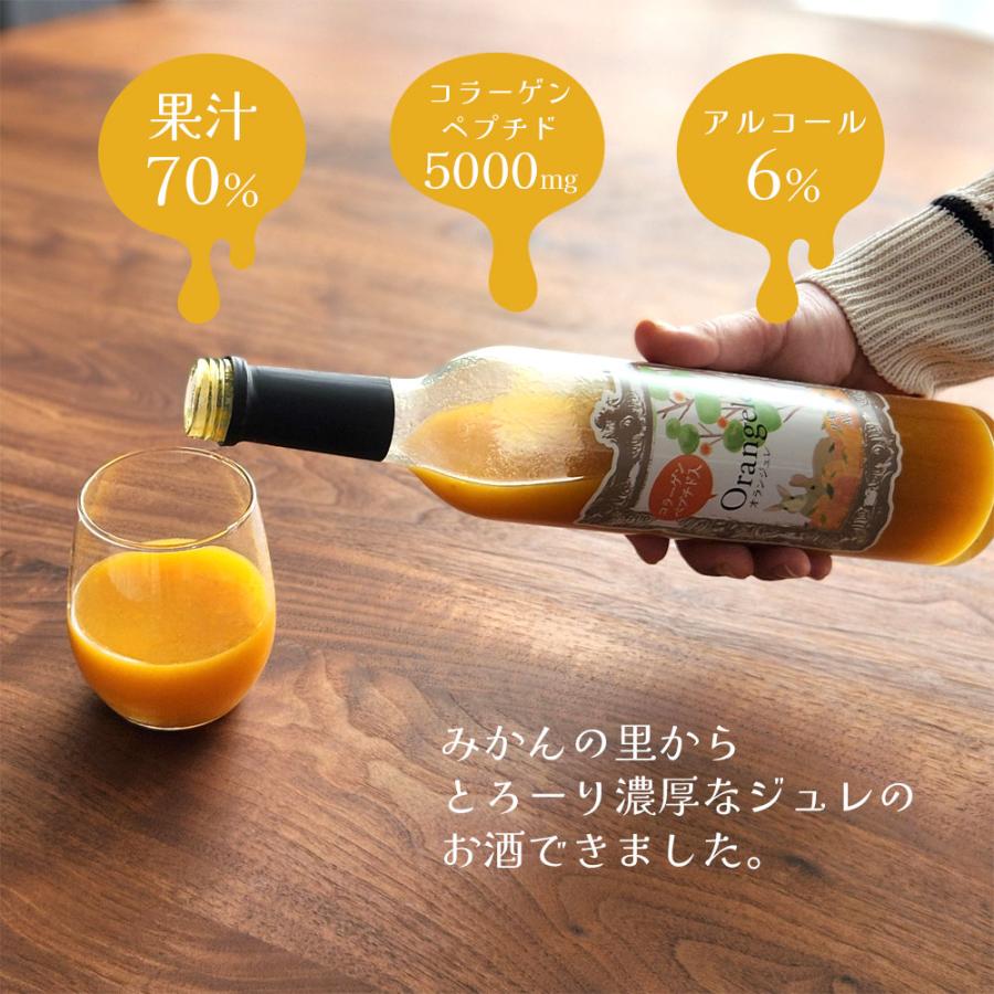 つぶつぶジュレのみかん果実のお酒 Orangelee(オランジュレ) 500ml×2本