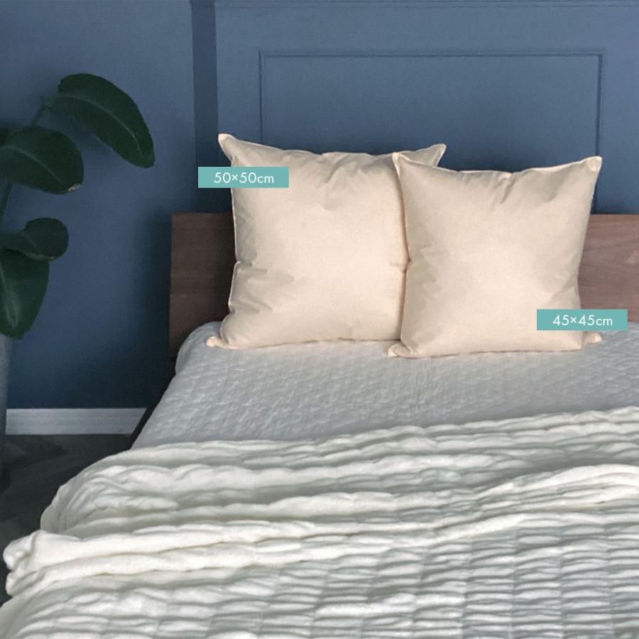 フェザー クッション ヌード 中身 50×50cm 四角 スクエア 羽根