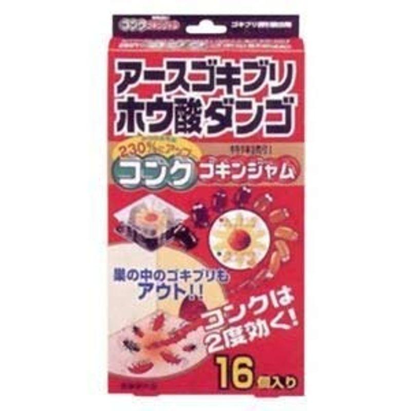 アース 16個入 ゴキブリ 蚊取り 防虫 害虫駆除 ホウ酸ダンゴ コンクゴキンジャム 16個