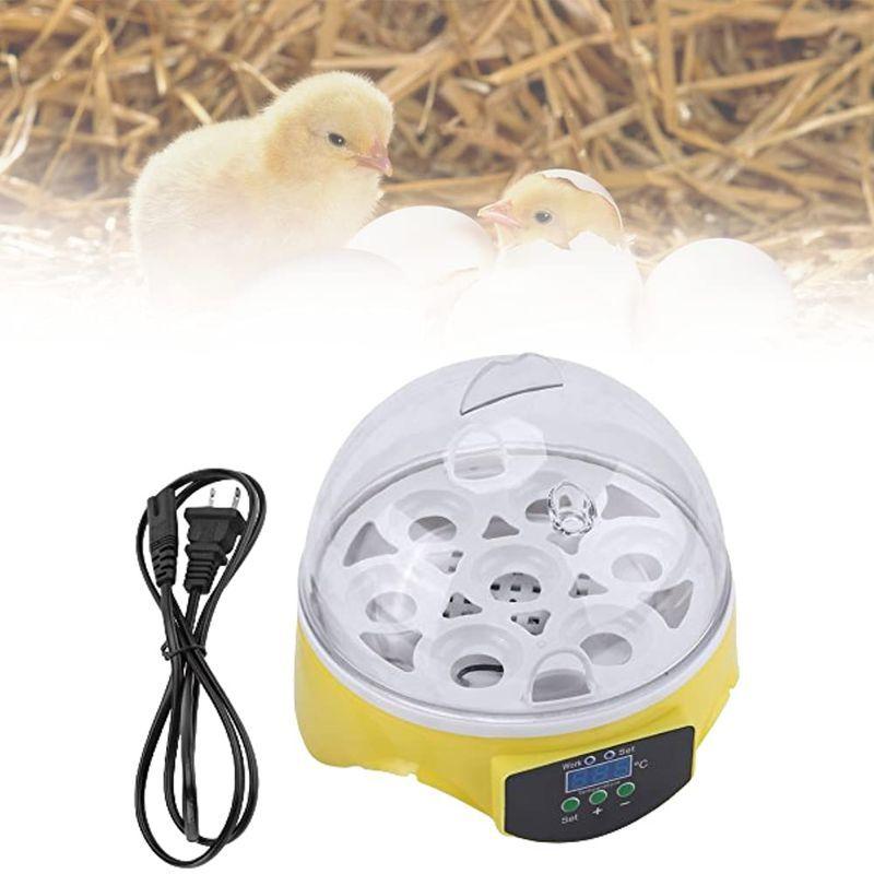 直送商品 ミニ デジタル 孵卵機 7卵 卵の孵化機 自動温度制御 鳥類専用 