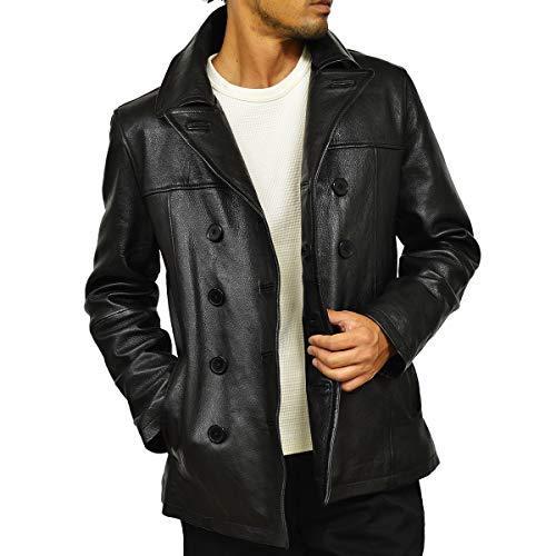 超安い 本革 Haruf Haruf ハルフ ピーコート Pコー 皮ジャン 革ジャン ライダースジャケット レザーコート レザージャケット メンズ トップス Rourevell Com