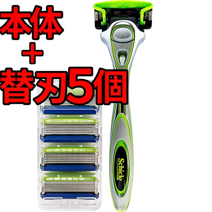 schick（シック） ハイドロ5 プレミアム 本体 ＋ 替刃5個 5枚刃 髭剃り