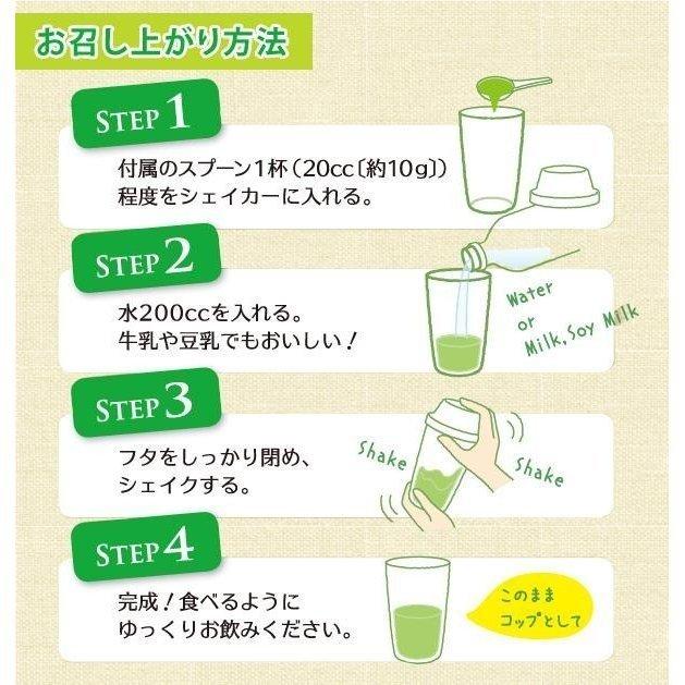 ヘルシーライフ スムージー グリーン 300g 2個 チアシード 食物繊維 植物性乳酸菌 イソマルトオリゴ糖 植物発酵エキス トロピカルミックス風味｜wa-mu｜05