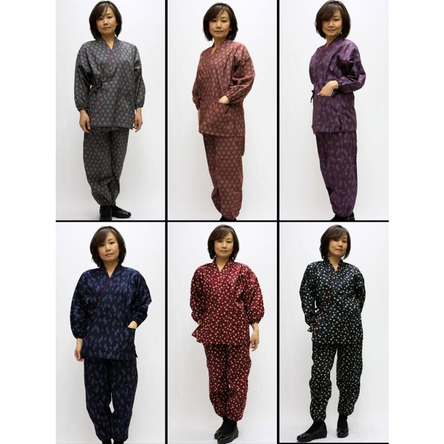 作務衣（さむえ） 凛 婦人専用デザインの綿100％小紋柄作務衣｜wa-raku｜02