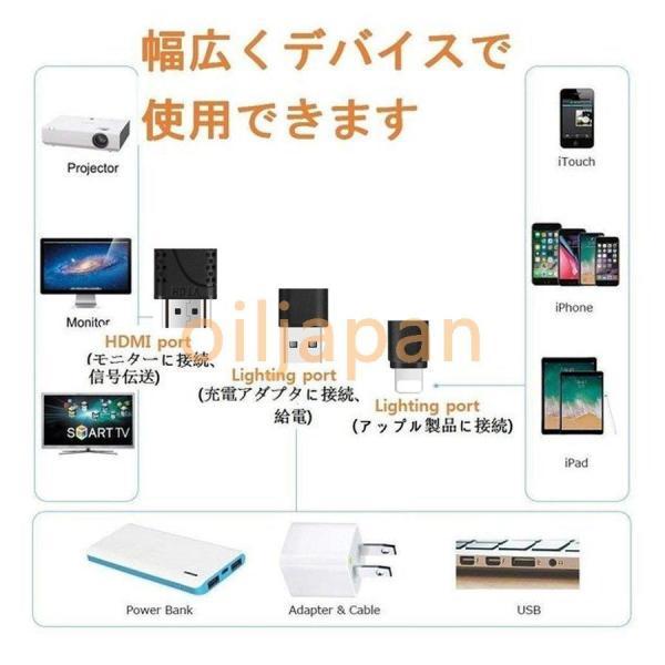 iPhone HDMI 変換 ケーブル テレビに映す 接続 給電 MacLab XR XS Max iOS14対応 iOS8以上 iPad アイフォン ライトニング コネクタ対応 ミラーリング｜waay-st｜12