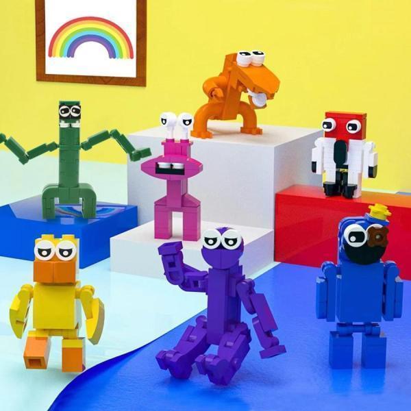 特価商品 ブロック レゴ互換 ゲーム ウィキ ブルー ファットマン Roblox game おもちゃ rainbowfriends レインボーフレンズ 誕生日 プレゼント 7体セット｜waay-st｜05