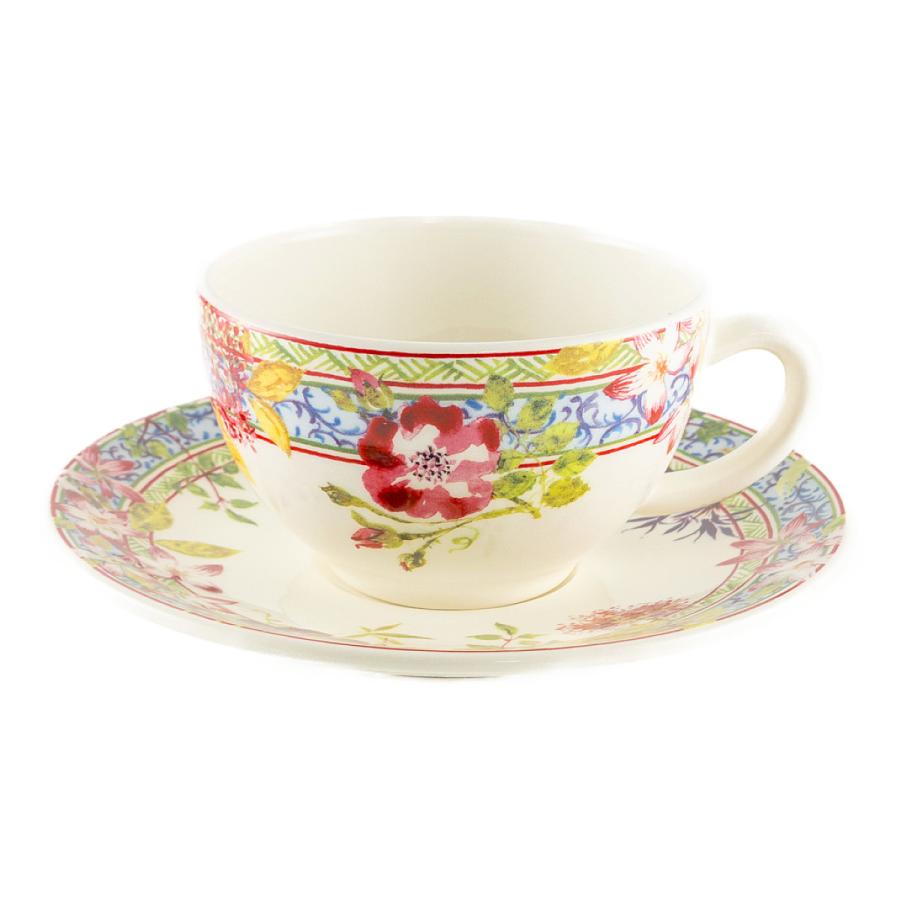 GIEN 正規輸入品 ジアン ミルフルール ティーカップ＆ソーサー