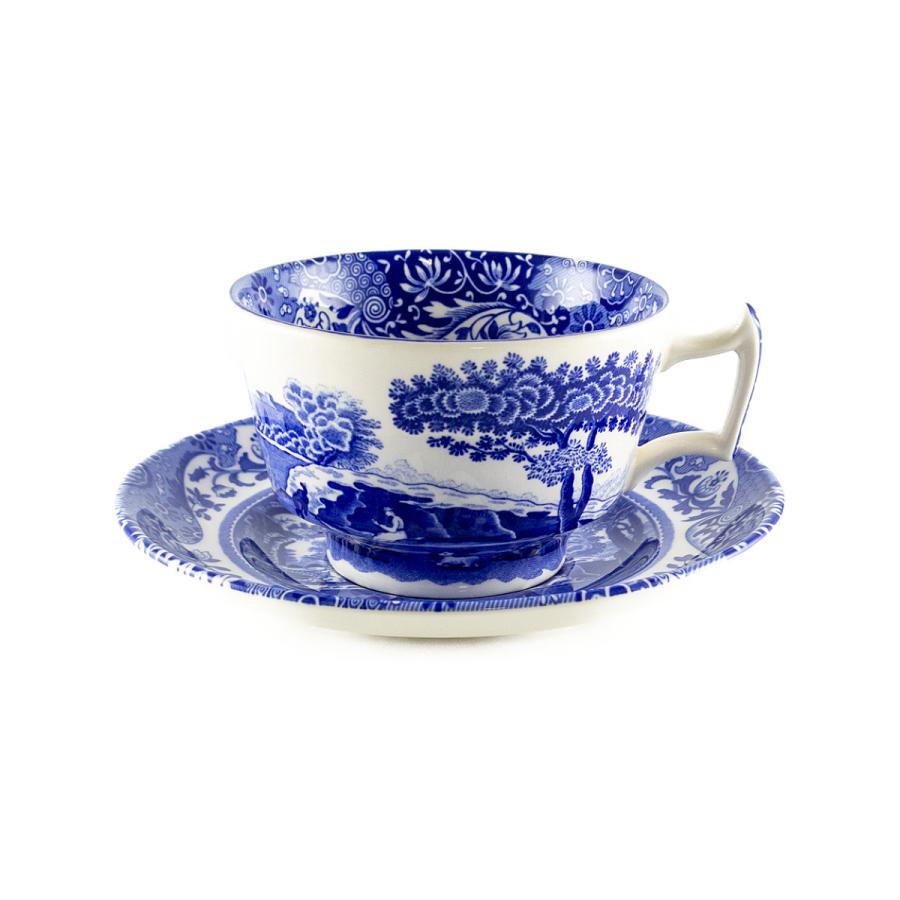 Spode スポード ブルーイタリアン ティーカップ&ソーサー 大 Spode スポード ブルーイタリアン ティーカップ&ソーサー 大