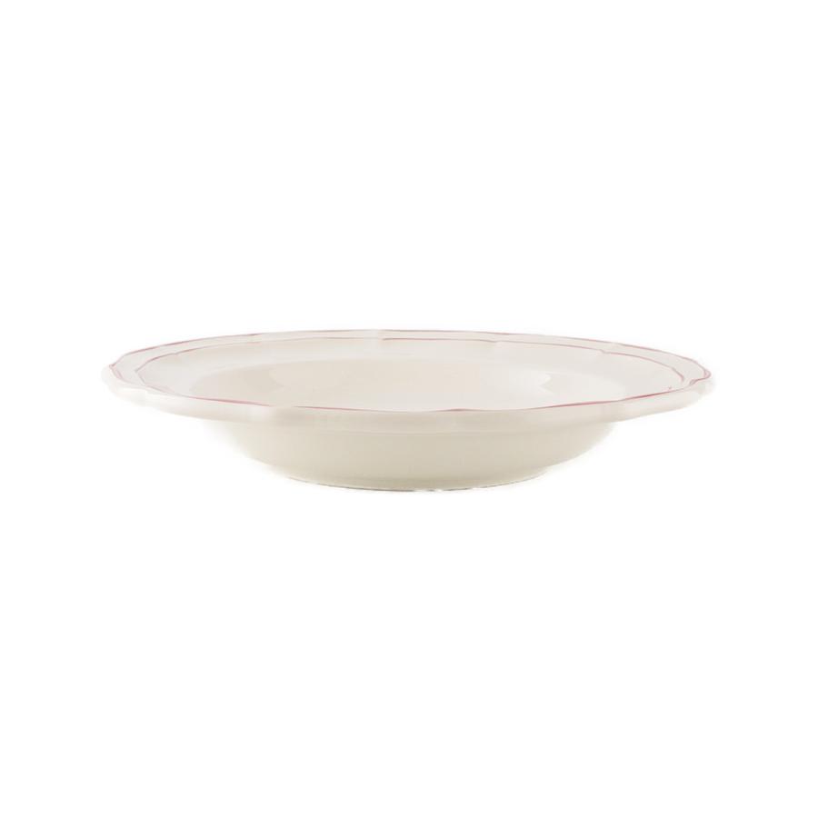 ジアン フィレ ローズ スープ皿 リムプレート ピンク パスタ皿 深皿 大皿 食器 陶器 22.5cm｜wabbey｜03