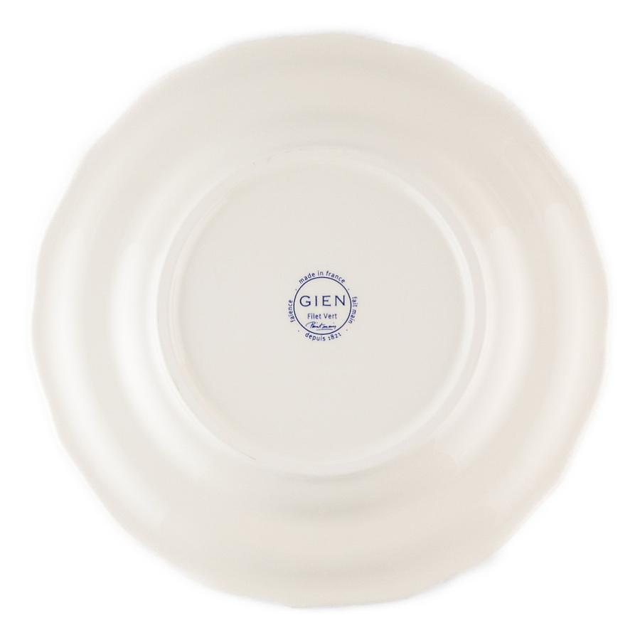 GIEN ジアン フィレ ヴェール 大皿 26cm 黄緑 リム ディナー GIEN ジアン フィレ ヴェール 大皿 26cm 黄緑 リム ディナー