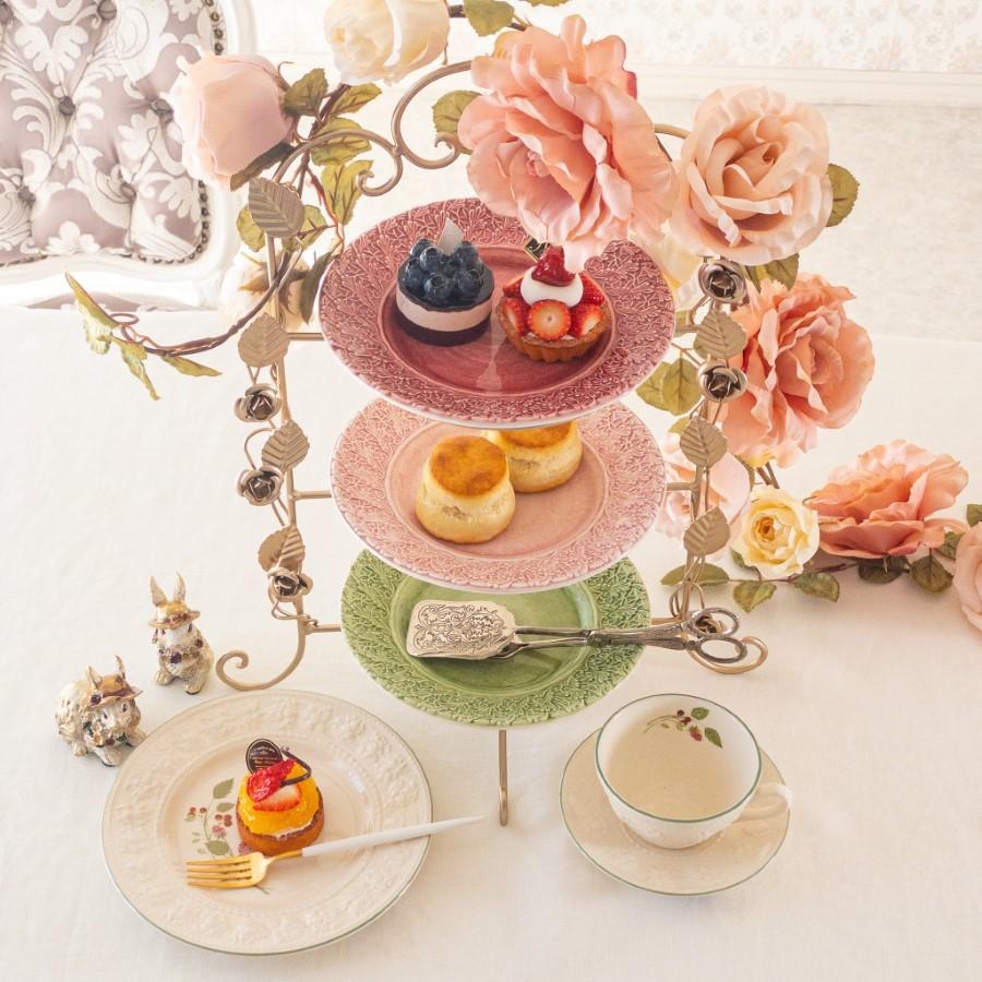 アウトレット品 ケーキスタンド 3段 アフタヌーンティー シャンパン