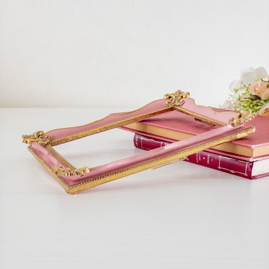 HARMONIER フレーム 額縁 アンティーク風 ピンク おしゃれ