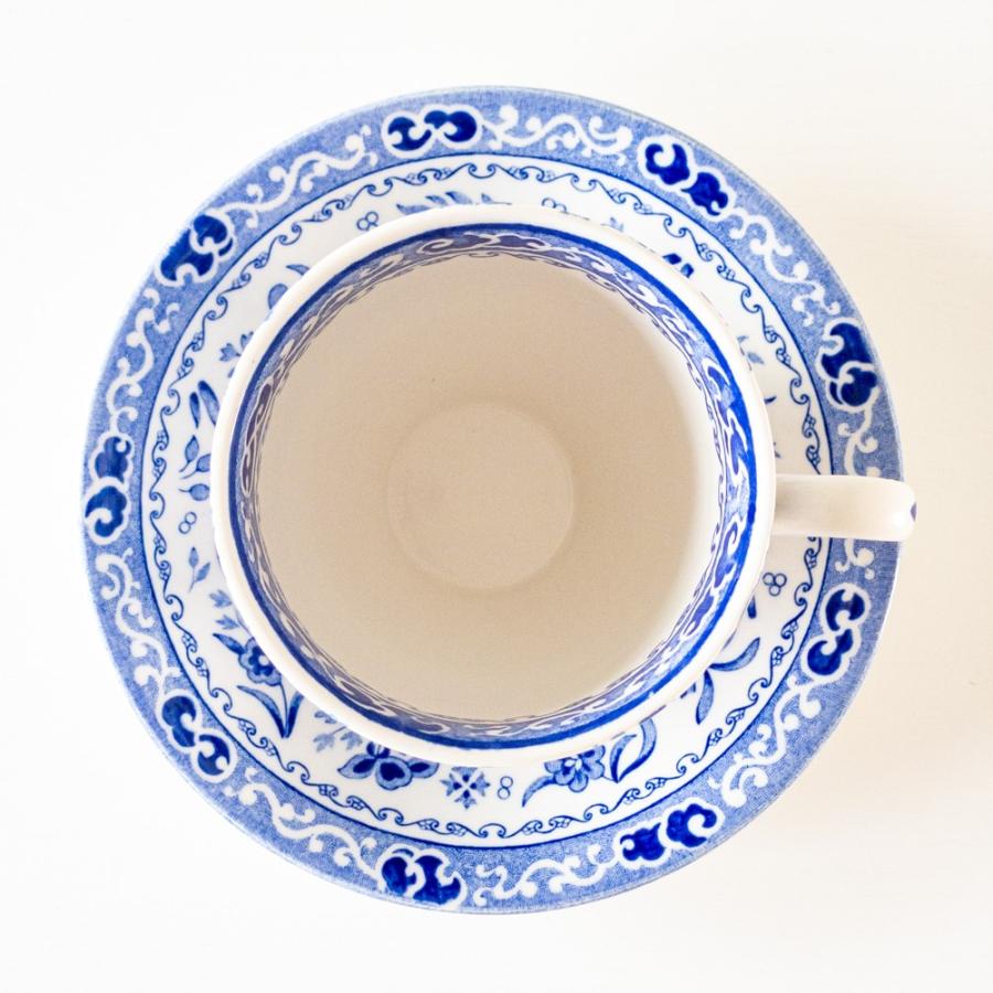 BURLEIGH バーレイ リーガルピーコック ブルー カップ&ソーサー BURLEIGH バーレイ リーガルピーコック ブルー カップ&ソーサー