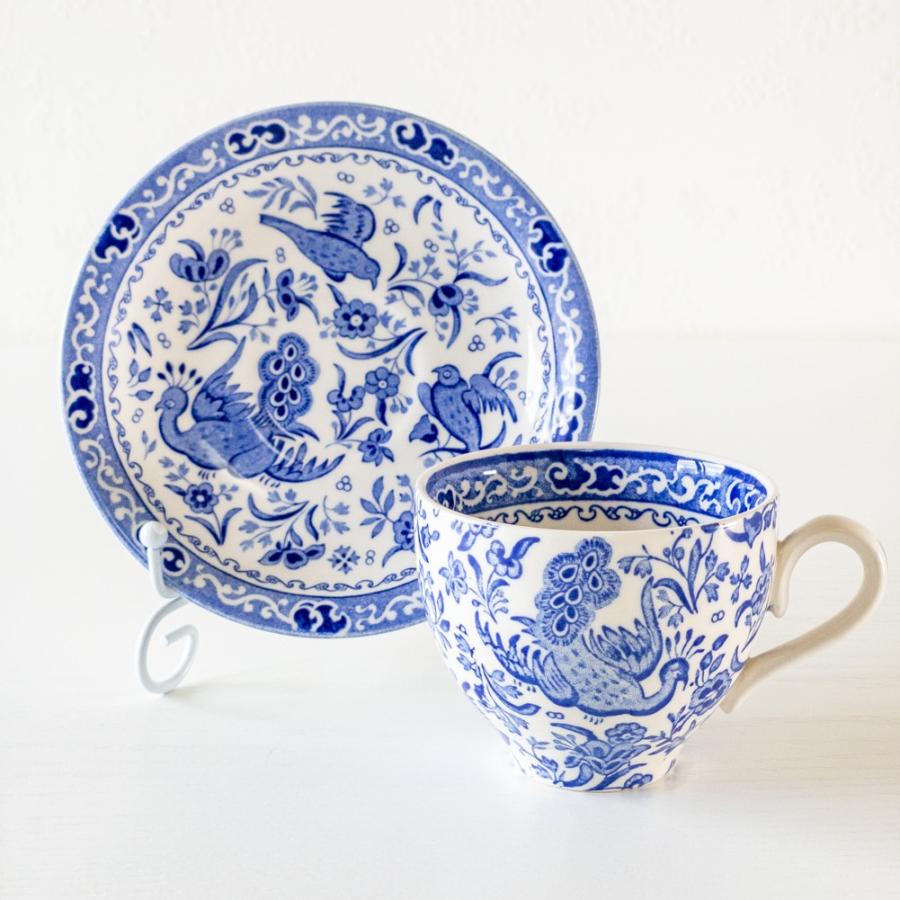 BURLEIGH バーレイ リーガルピーコック ブルー カップ&ソーサー BURLEIGH バーレイ リーガルピーコック ブルー カップ&ソーサー