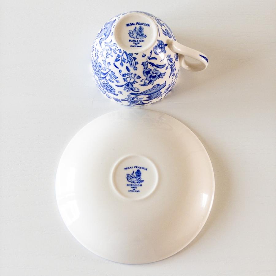 BURLEIGH バーレイ リーガルピーコック ブルー カップ&ソーサー BURLEIGH バーレイ リーガルピーコック ブルー カップ&ソーサー