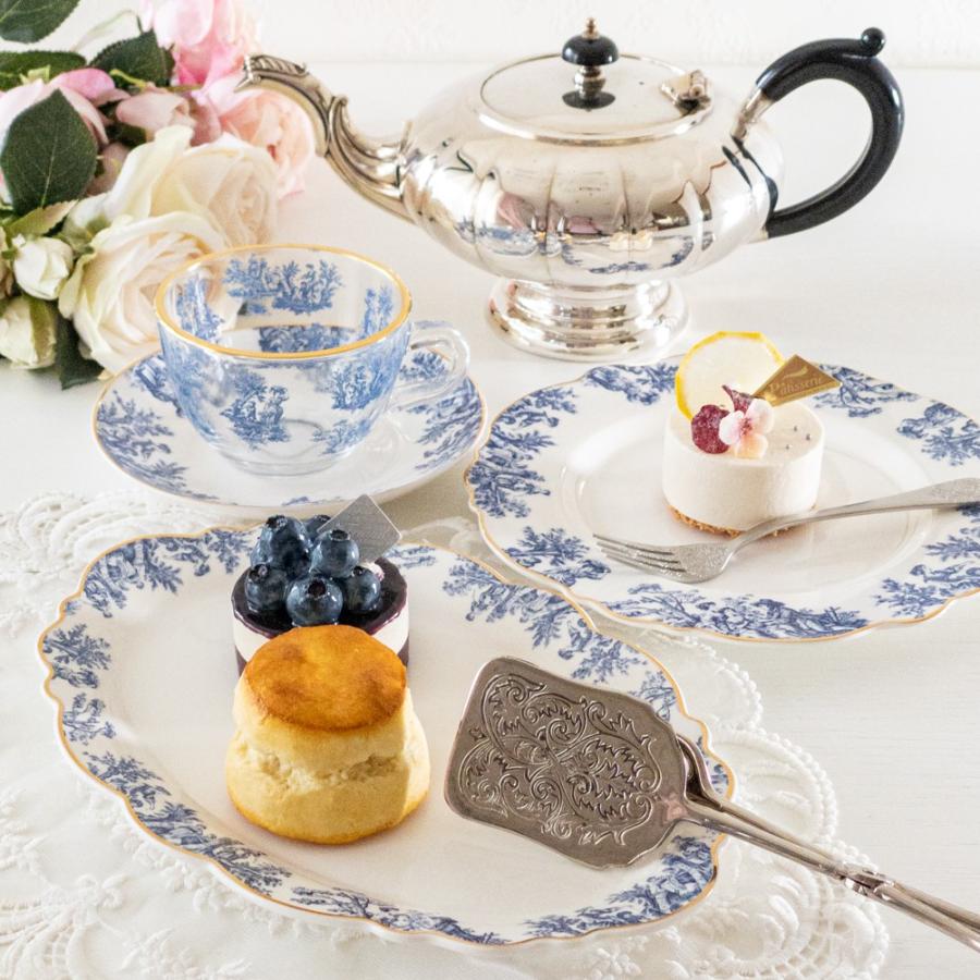 ケーキ皿 中皿 フランスアンティーク風 トワルドジュイ 食器 ケーキ皿 中皿 フランスアンティーク風 トワルドジュイ 食器