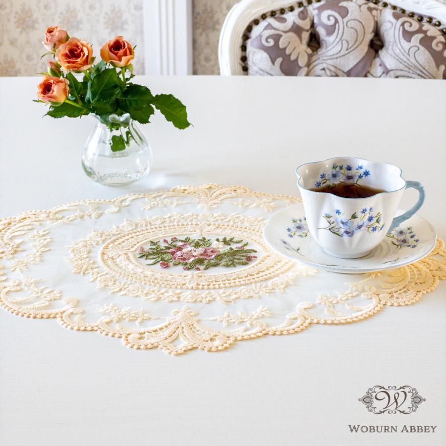 テーブルセンター レース 布 小 刺繍 ベージュクリーム おしゃれ テーブルセンター レース 布 小 刺繍 ベージュクリーム おしゃれ