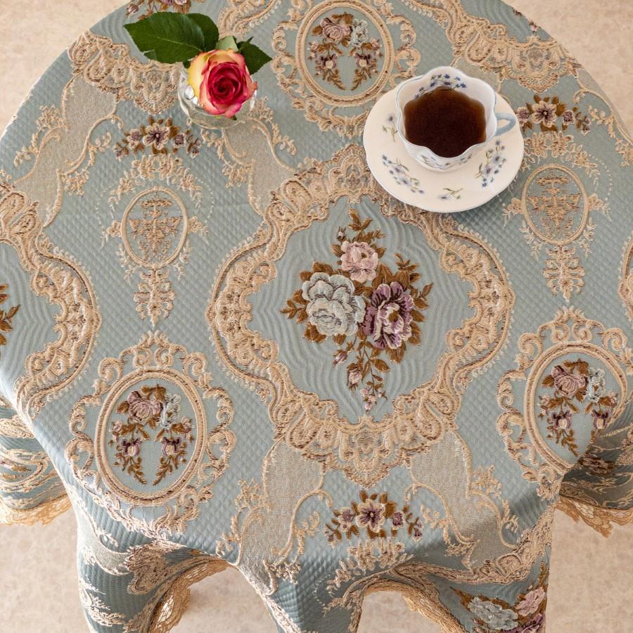 フランスアンティークの100センチ四方のテーブルクロス
