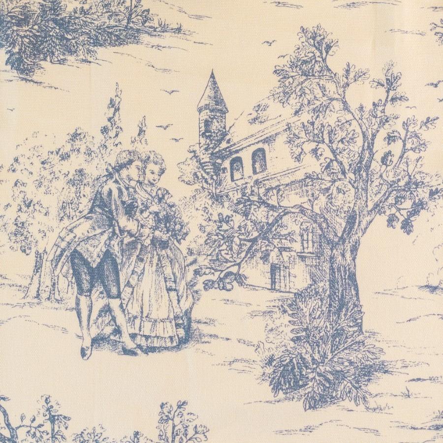 テーブルクロス おしゃれ 青 ブルー 長方形 4人掛け 140×180 綿 布