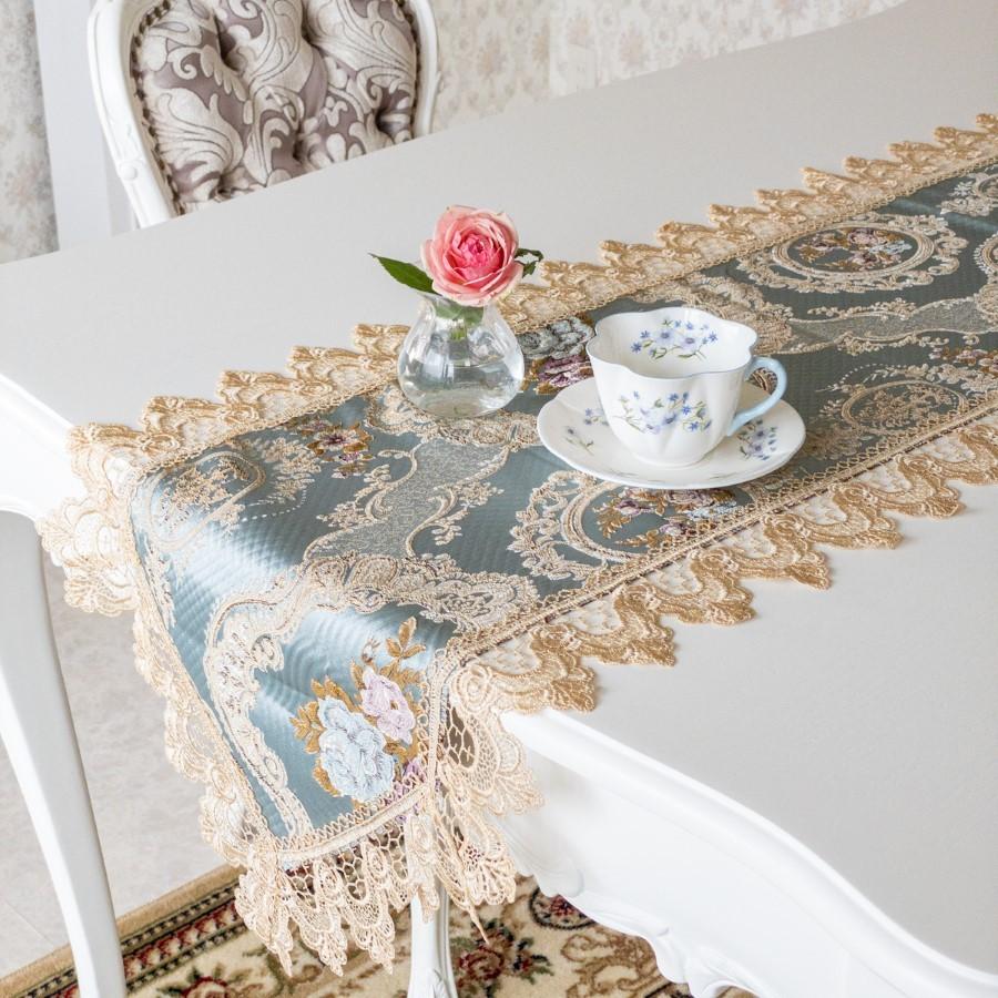 テーブルマット テーブルクロス 花柄 刺繍 アンティーク風 オシャレ
