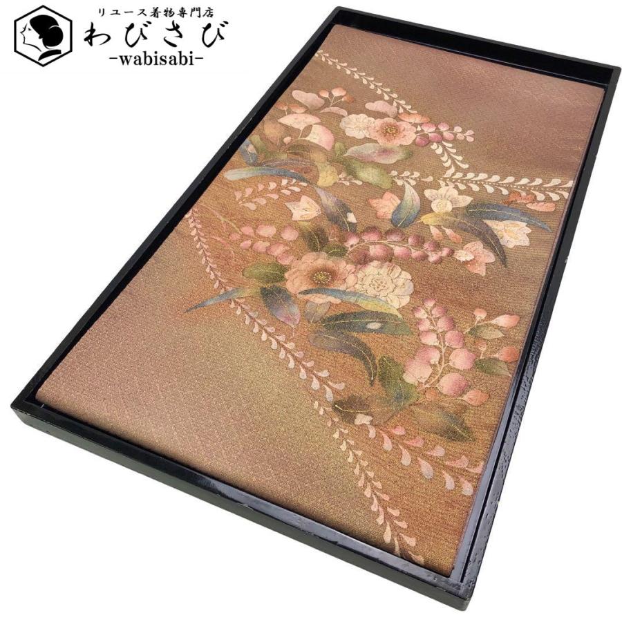 袋帯 上品な辻が花 膨れ織 グラデーション 金彩 O-1876 着物