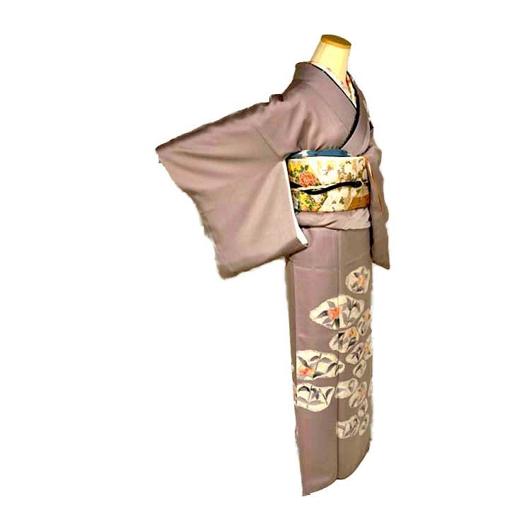 訪問着 中古 着物 送料無料 身丈160cm 裄丈62.5cm 最高級 美品  