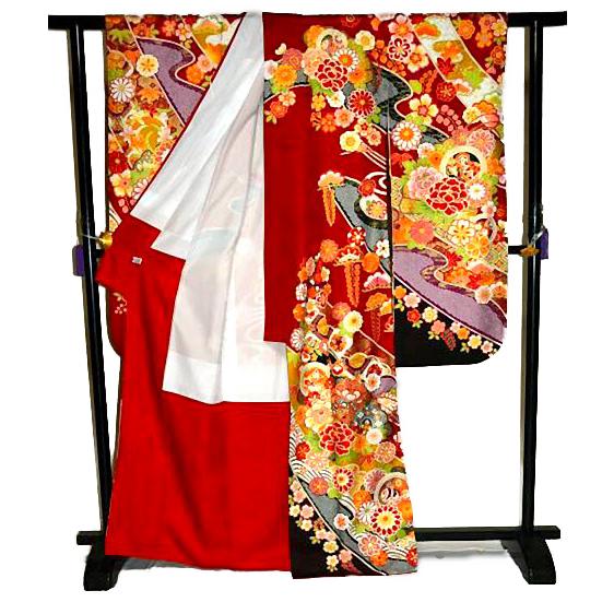 中古振袖 中古 着物 送料無料 リサイクル着物 最高峰 新品同様 金彩 金 