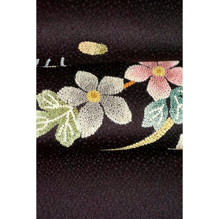 未使用品】 総絞り(杢目絞り)宝尽くし 訪問着 未使用 鳳凰刺繍 袋帯