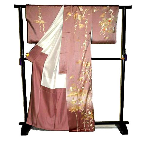 kimilynn未着用！総柄＊金彩四季花柄ゴージャス訪問着１６４ｃｍ裄６５ kimilynn様専用未着用！総柄＊金彩四季花柄ゴージャス訪問着164cm