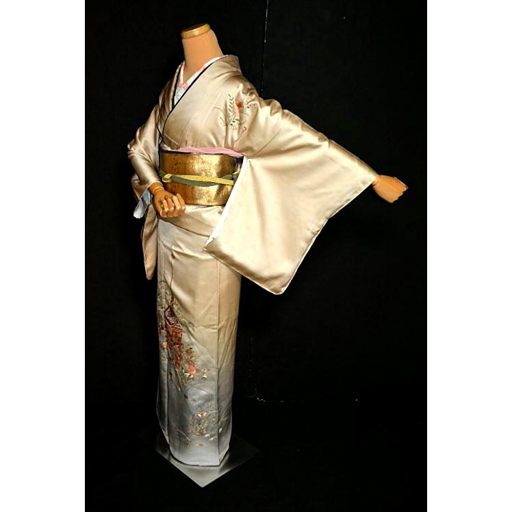 付下げ 中古 着物 送料無料 リサイクル着物 最高峰 未使用品 中国人間  