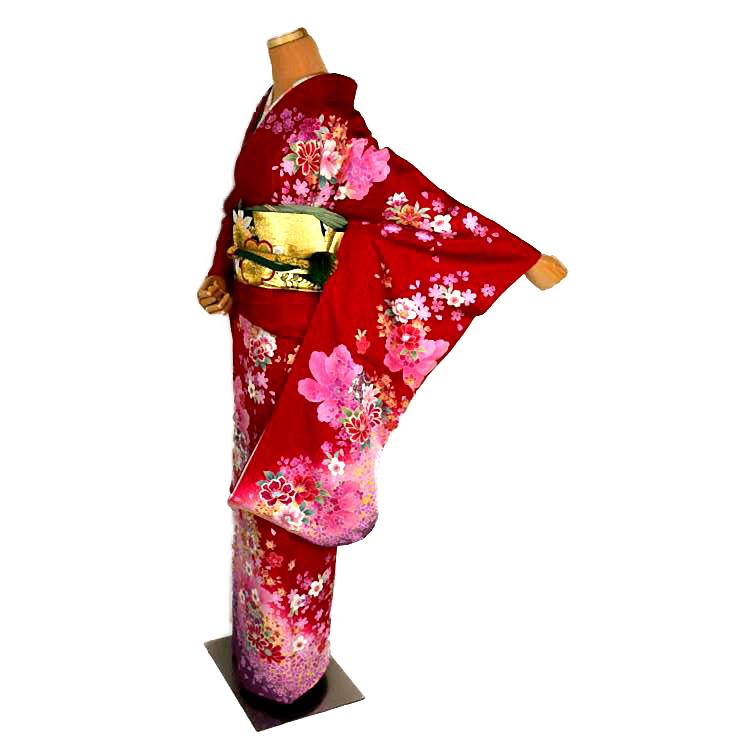 ☆きもの北條☆ 古友禅上品小袖裂 渡来染織の美 松竹梅 気品豊かな一条  