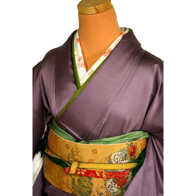 色留袖 中古 送料無料 最高級 新品同様 暈し染め 本金箔 金駒シシュウ