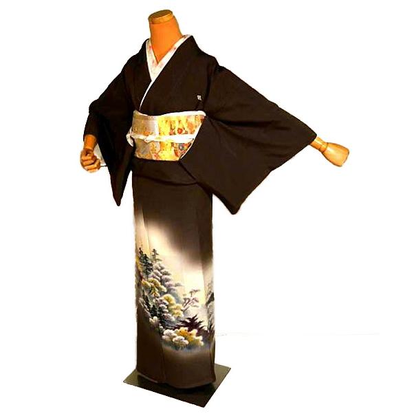 色留袖 中古 着物 送料無料 最高級 新品同様 作家物 手描き 暈し