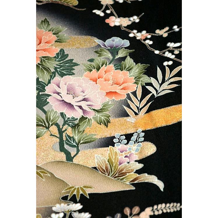 黒留袖 中古 着物 送料無料 最高級 新品同様 暈染め 金彩 作家物 江戸 