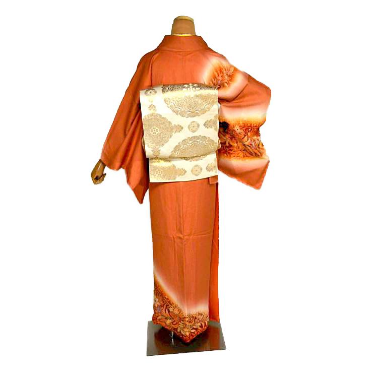 付下げ 中古 着物 送料無料 最高級 美品 草木染友禅作家・小山仁郎 暈