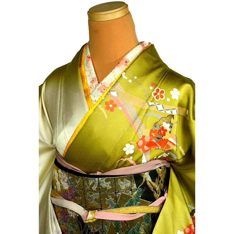 訪問着 中古 着物 送料無料 最高峰 新品同様 現代友禅作家・千地泰弘 