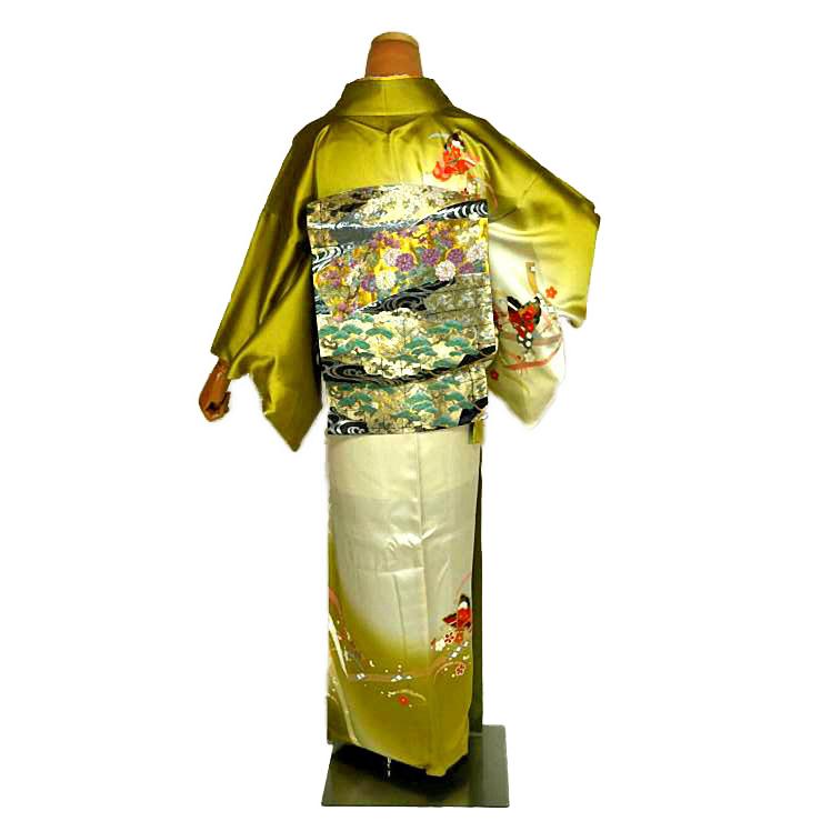 訪問着 中古 着物 送料無料 最高峰 新品同様 現代友禅作家・千地泰弘 