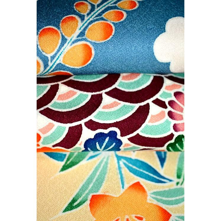 CREAM（PORTER） 華やかな振袖 中古 着物 送料無料 最高級 美品 暈し 