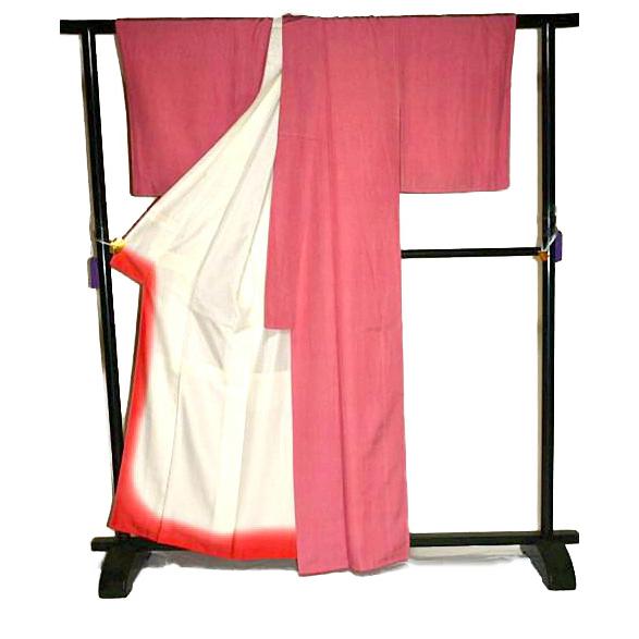 江戸小紋 中古 着物 送料無料 最高級 美品 作家物 極鮫 身丈163cm 裄 