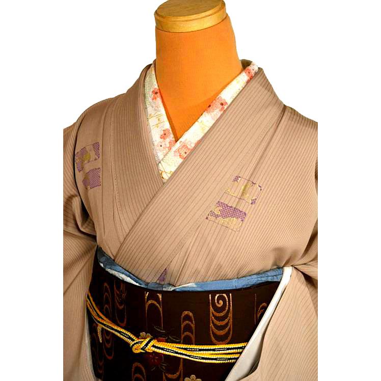 【美品】 小紋 身丈162cm 裄丈65.5cm 正絹 逸品 【中古】 小紋 中古 着物 送料無料 身丈162cm 裄丈65cm 最高級 未使用品 間