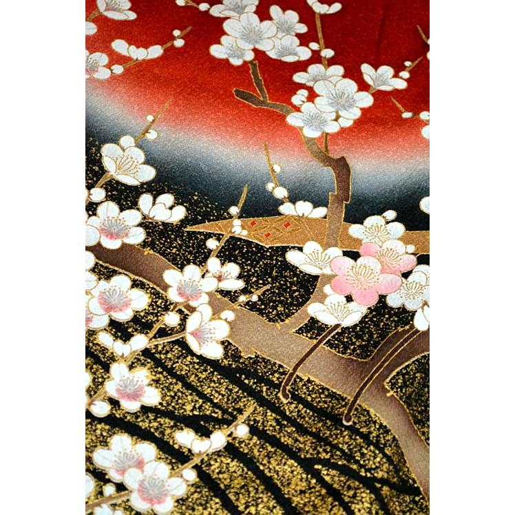 振袖 中古 着物 送料無料 最高級 新品同様 暈し染め 金彩 金駒シシュウ