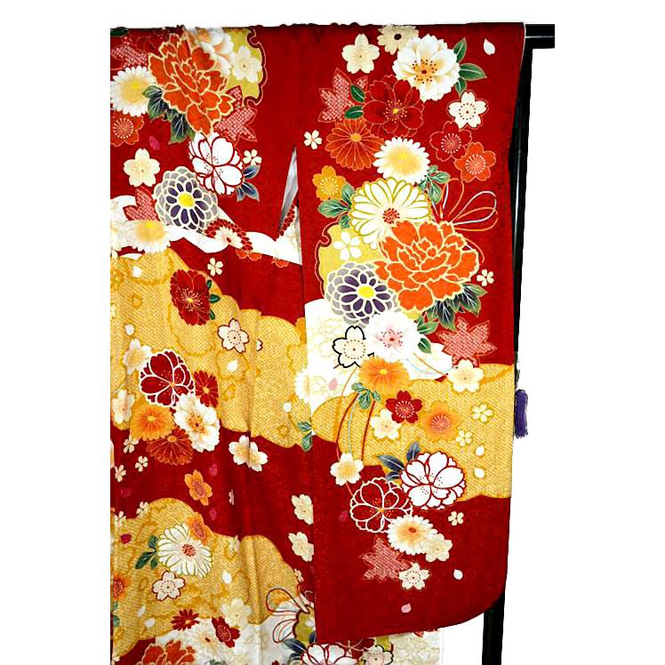 振袖 中古 着物 送料無料 リサイクル着物 最高峰 新品同様 金彩 金駒 