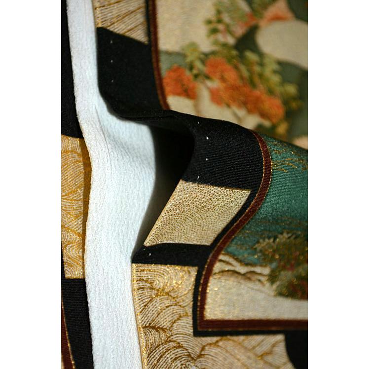 黒留袖 中古 着物 送料無料 最高峰 新品同様 京友禅作家・松尾光琳 本金箔 三船祭 比翼付き 身丈164cm 裄66cm 正絹 結婚式_10