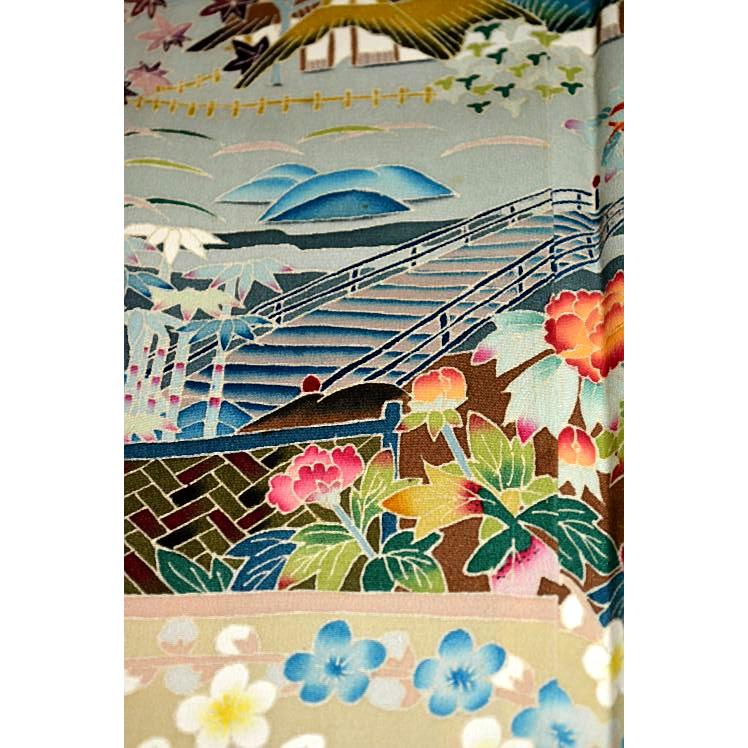 黒留袖 中古 着物 送料無料 最高峰 美品 本場加賀友禅作家 藤島信二 