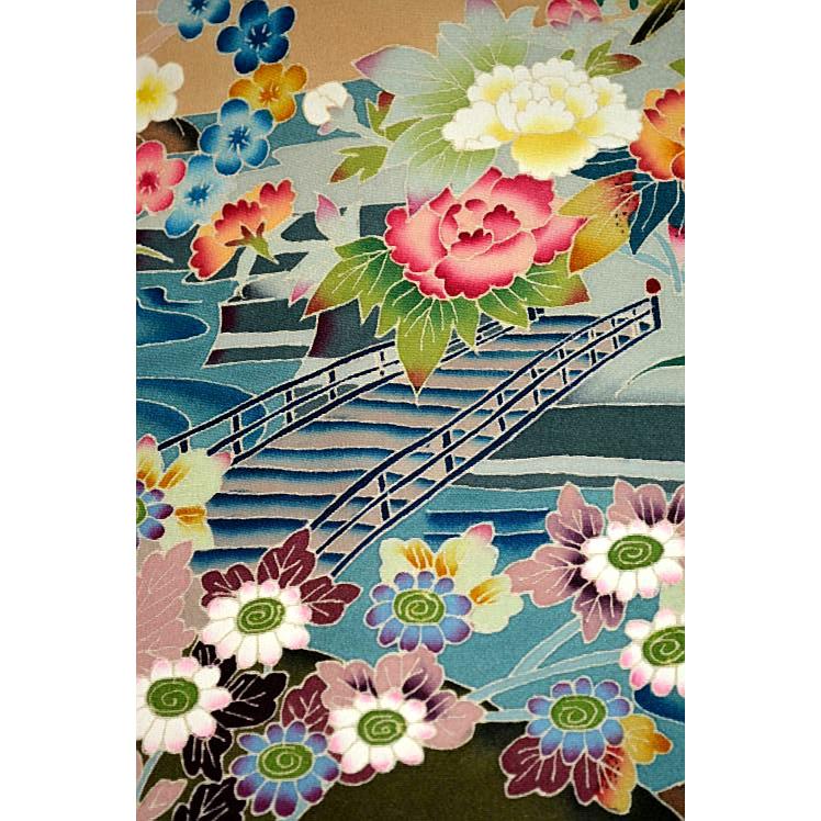 黒留袖 中古 着物 送料無料 最高峰 美品 本場加賀友禅作家 藤島信二