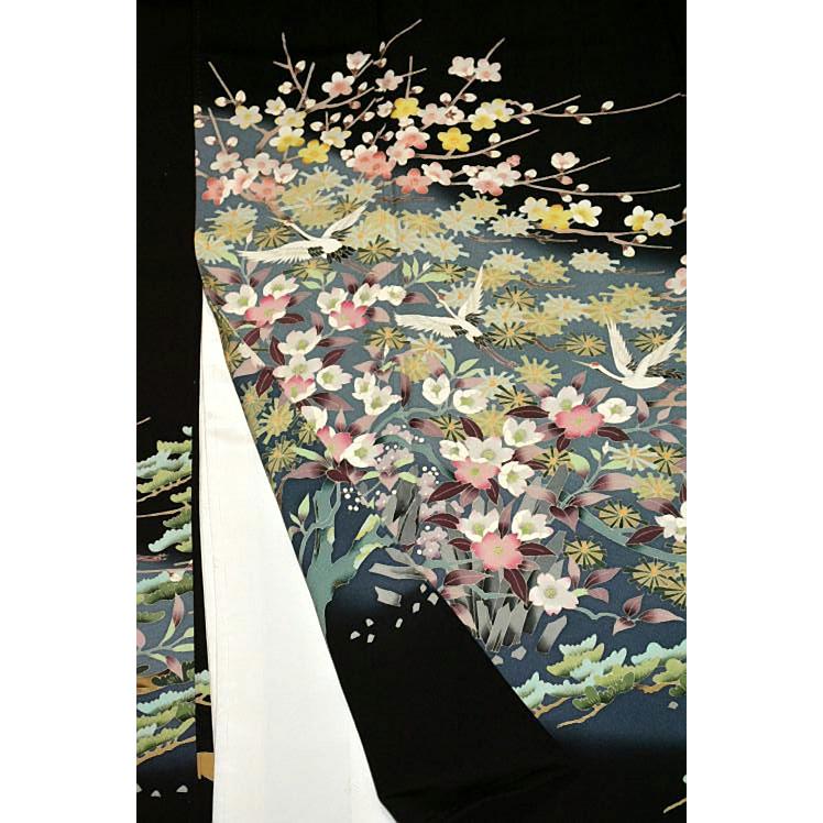 黒留袖 中古 着物 送料無料 最高峰 新品同様 本場加賀友禅作家 小田